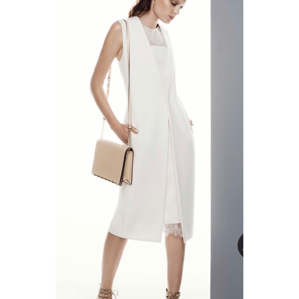 BCBGMAXAZRIA jacket-style midi dress